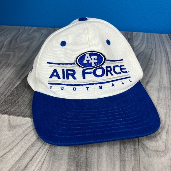 Reebok Other - VTG Reebok College AF Air Force Academy Cap Snapback Blue Embroidered Wool Blend